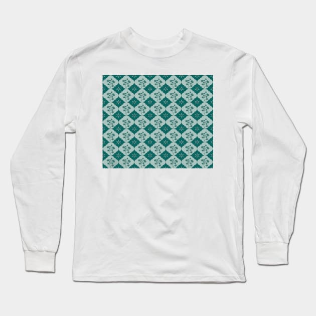 Greek Mosaic Long Sleeve T-Shirt by Almanzart